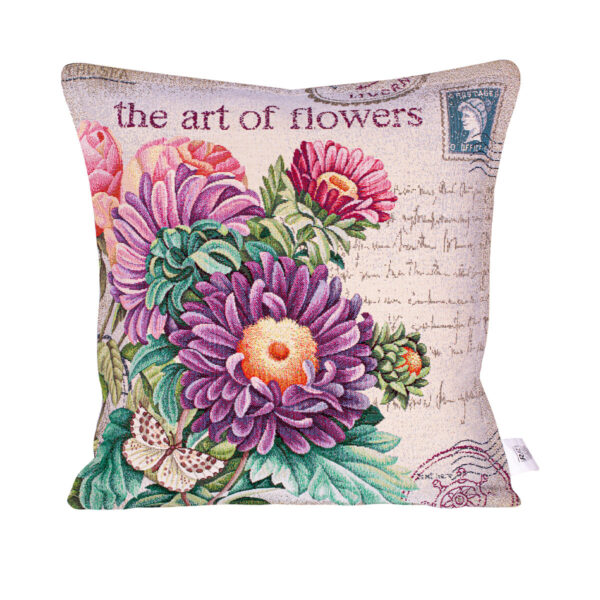 Mabelo kvety vankúš melódia poštová krása taliansky textil