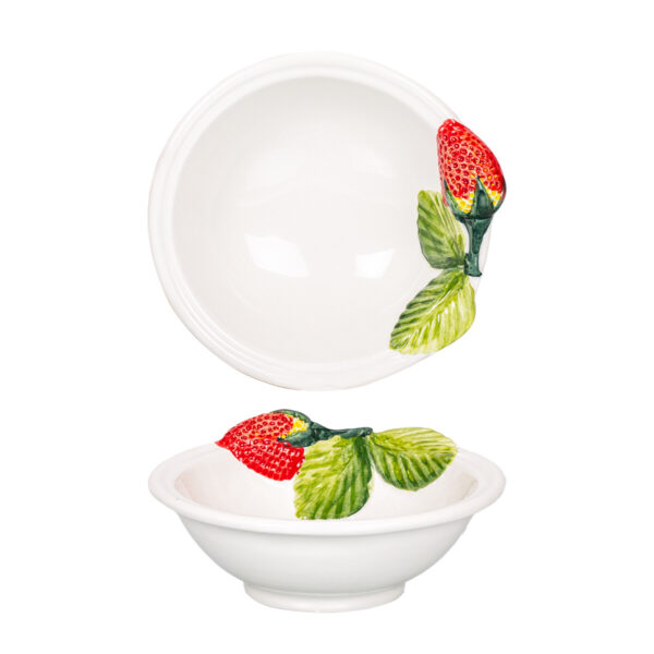 Daniza - jahody fragola ovocie miska talianska keramika